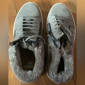 Russell Park size 11 Gray Suede Ankle Boots